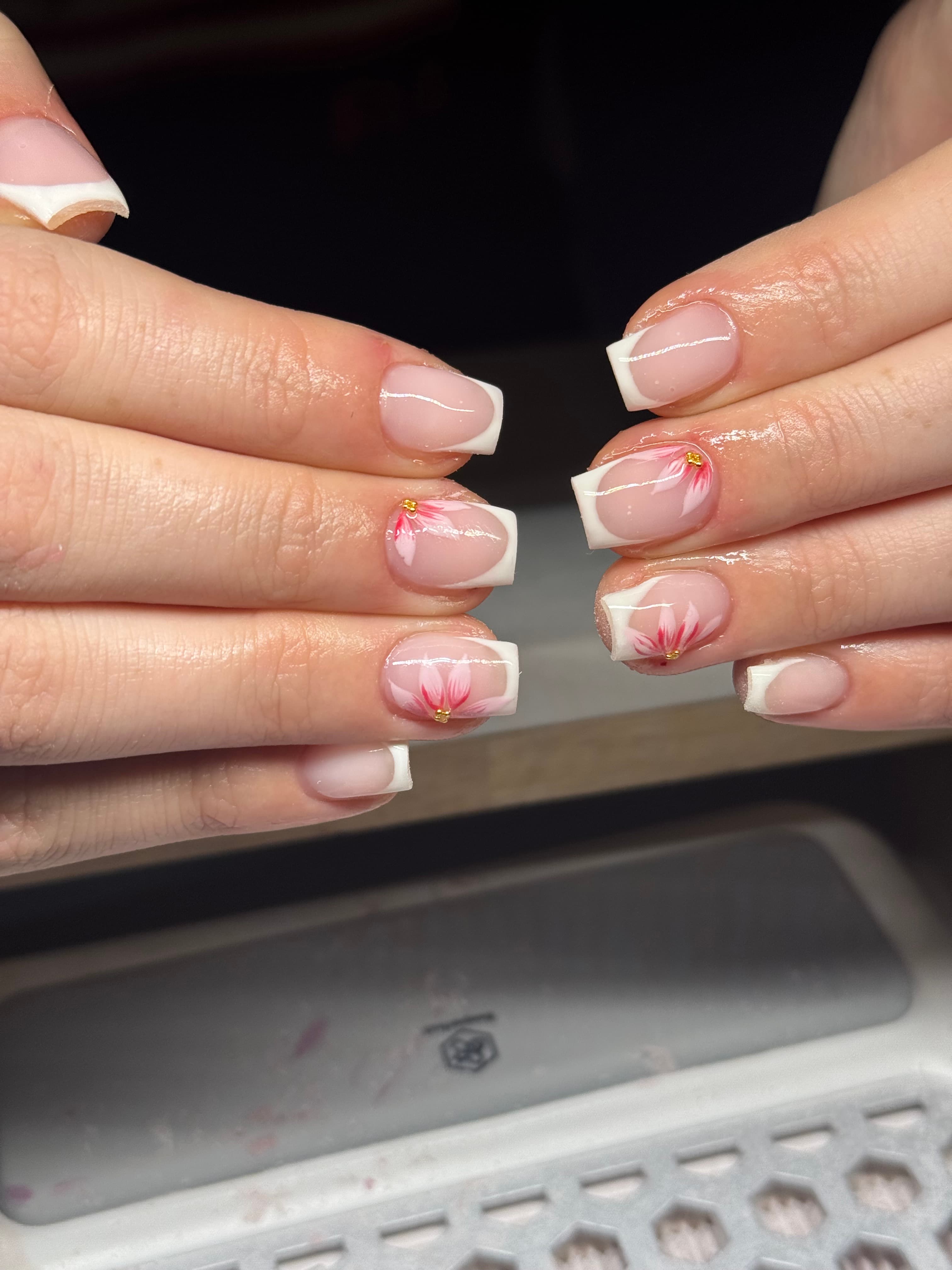 French met nail art