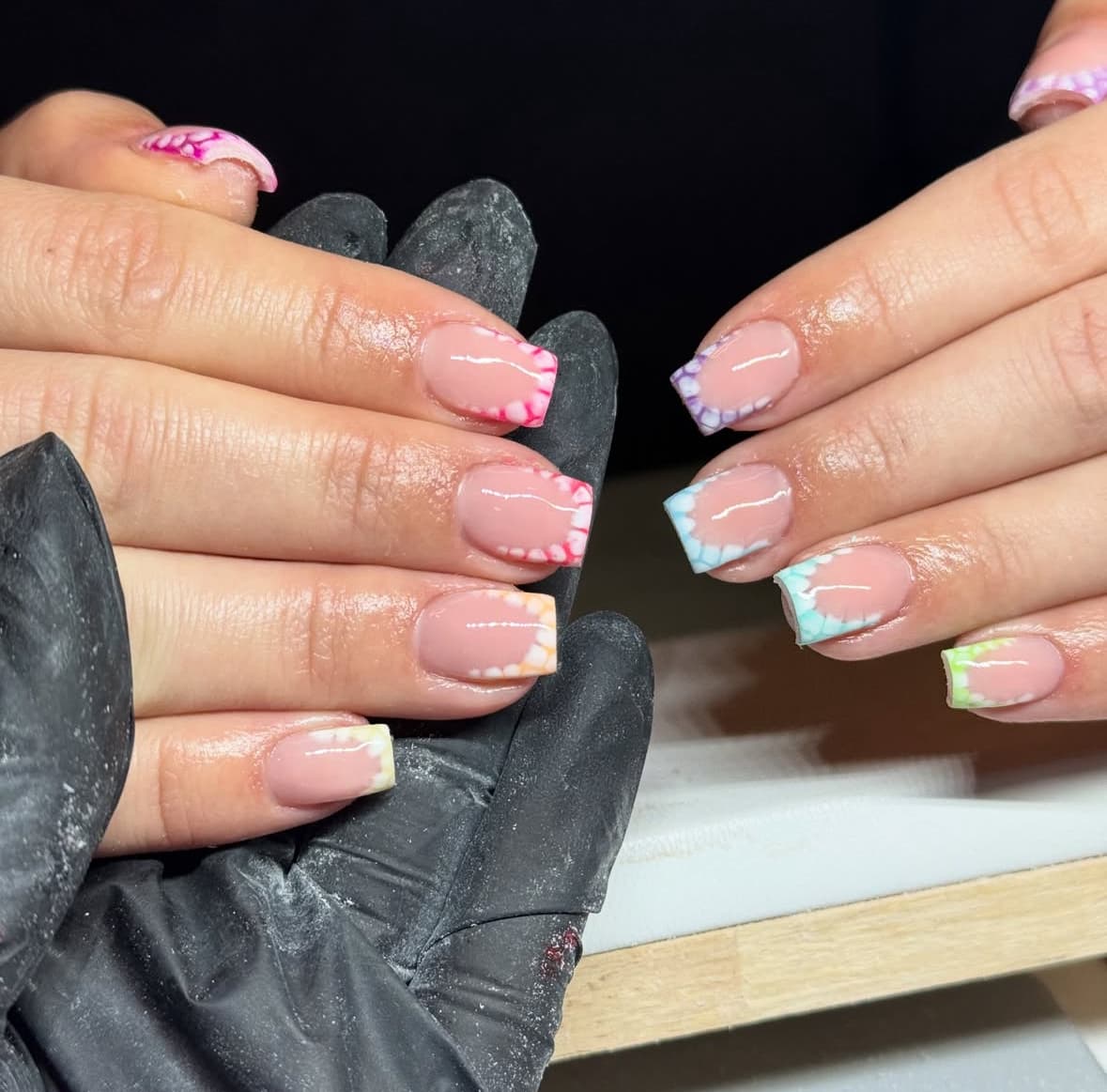 French met nail art